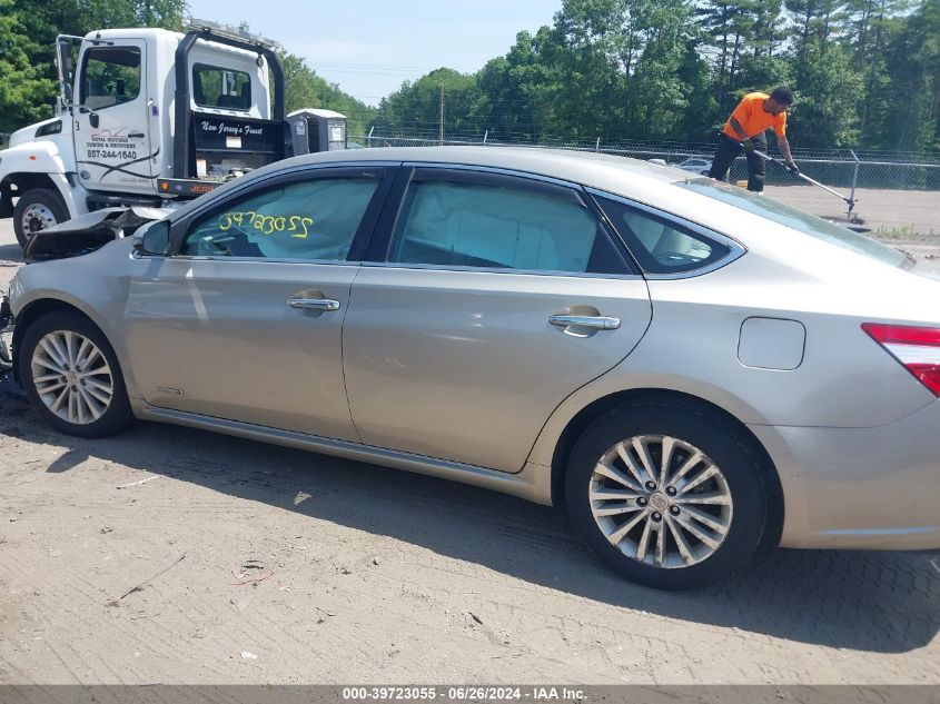 2014 Toyota Avalon Hybrid Xle Touring VIN: 4T1BD1EB1EU019181 Lot: 39723055