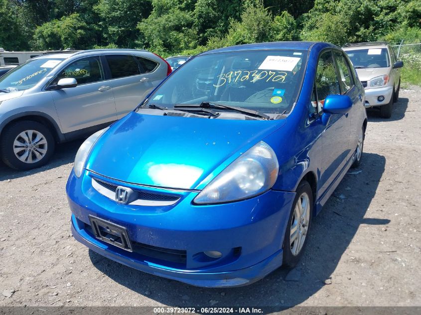 2008 Honda Fit Sport VIN: JHMGD37658S033699 Lot: 39723072