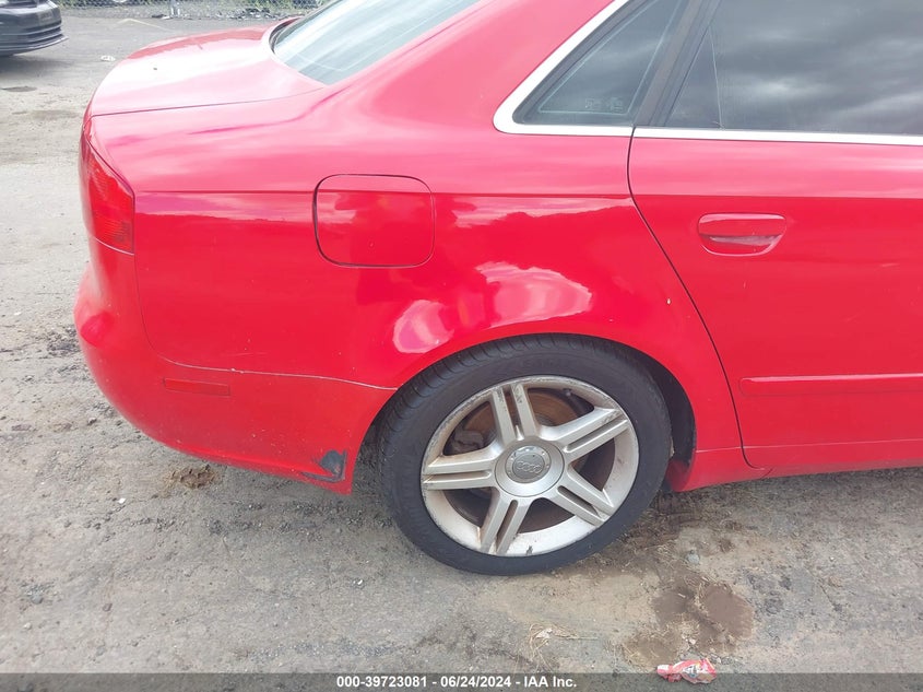 2007 Audi A4 2.0T VIN: WAUDF78E27A053633 Lot: 39723081