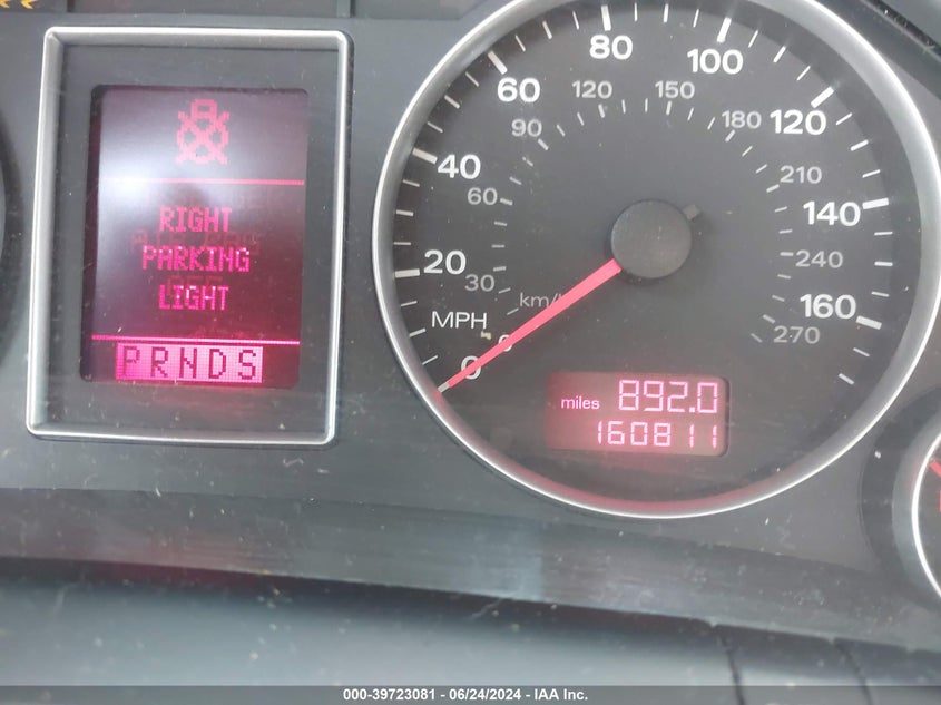 2007 Audi A4 2.0T VIN: WAUDF78E27A053633 Lot: 39723081