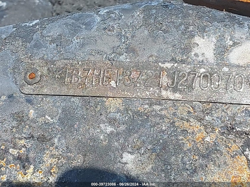 2001 Dodge Ram 1500 VIN: 1B7HF13Z21J270070 Lot: 39723086