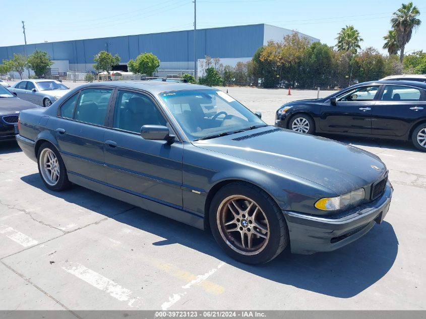 2001 BMW 740Ia VIN: WBAGG83481DN85652 Lot: 39723123