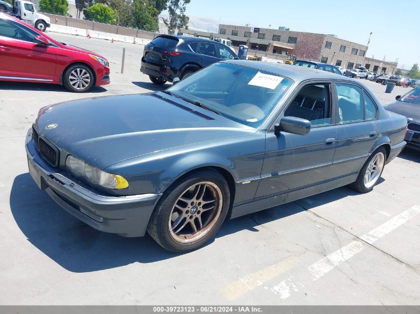 2001 BMW 740Ia VIN: WBAGG83481DN85652 Lot: 39723123