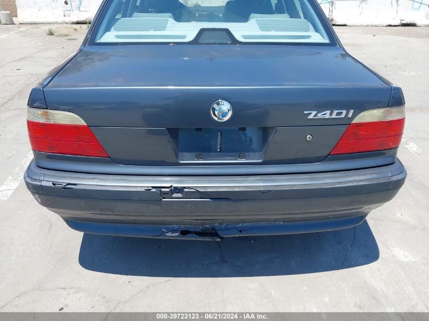 2001 BMW 740Ia VIN: WBAGG83481DN85652 Lot: 39723123