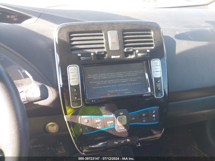 2016 Nissan Leaf Sv VIN: 1N4BZ0CP3GC304686 Lot: 39723147