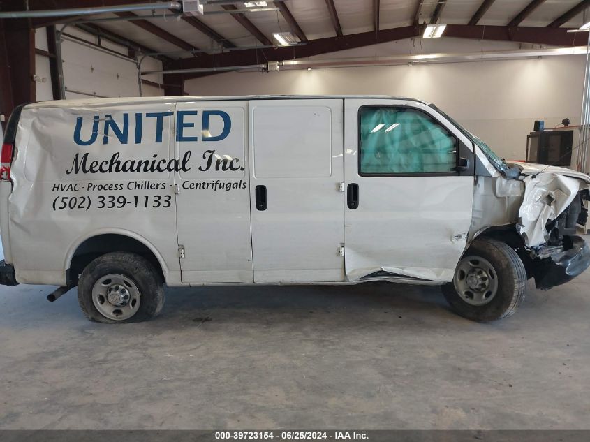 2019 Chevrolet Express 2500 Work Van VIN: 1GCWGAFG0K1338124 Lot: 39723154