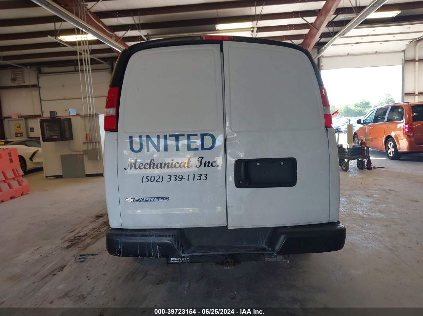 2019 Chevrolet Express 2500 Work Van VIN: 1GCWGAFG0K1338124 Lot: 39723154