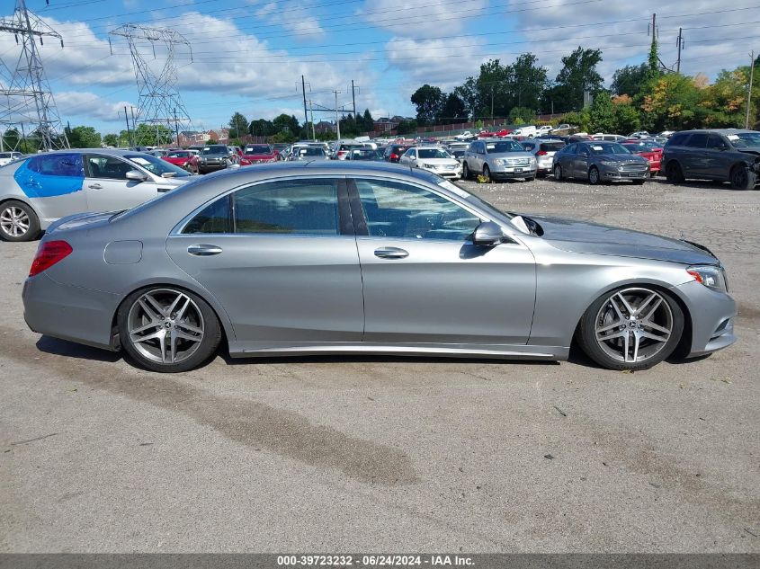 2015 Mercedes-Benz S 550 4Matic VIN: WDDUG8FB0FA100998 Lot: 39723232