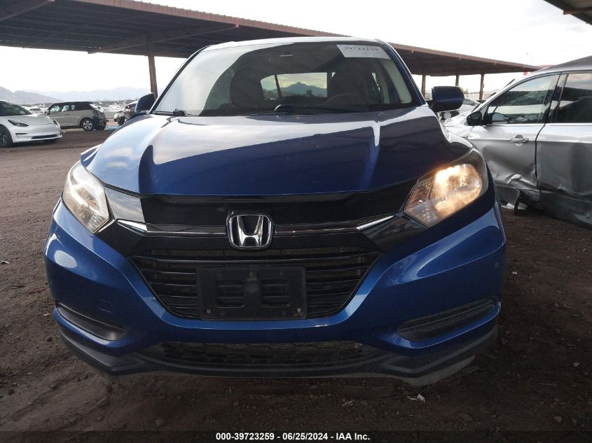 2018 Honda Hr-V Lx VIN: 3CZRU6H38JG729674 Lot: 39723259