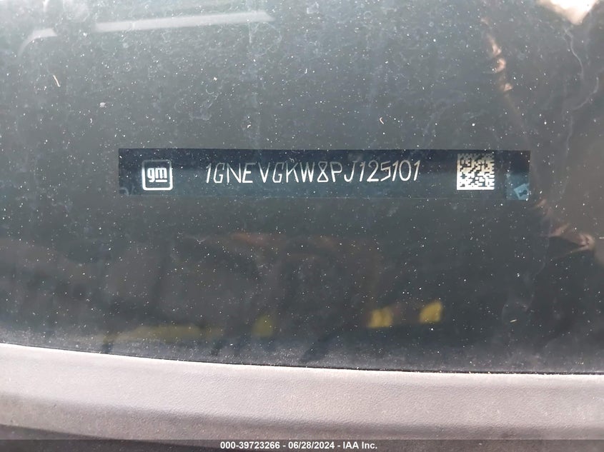 2023 Chevrolet Traverse Lt VIN: 1GNEVGKW8PJ125101 Lot: 39723266