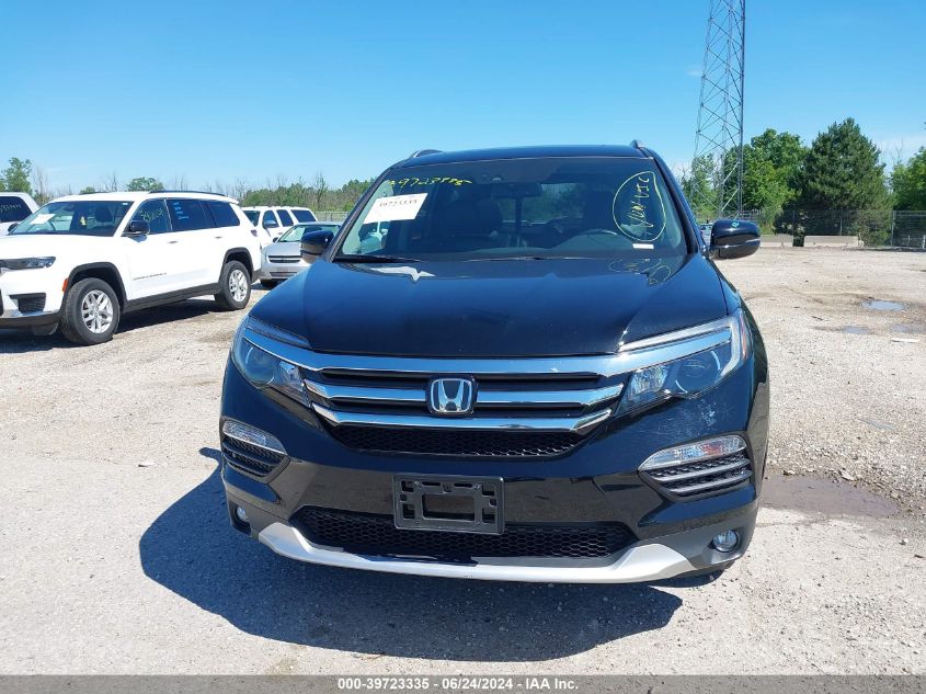 2017 Honda Pilot Elite VIN: 5FNYF6H06HB053162 Lot: 39723335