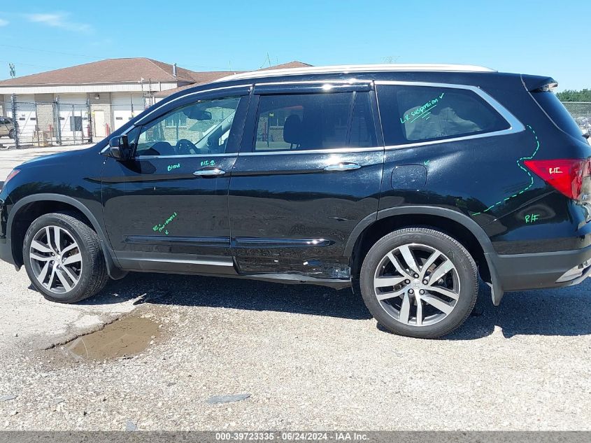 2017 Honda Pilot Elite VIN: 5FNYF6H06HB053162 Lot: 39723335