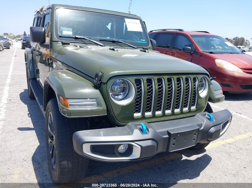 2022 Jeep Wrangler 4Xe Unlimited Sahara 4X4 VIN: 1C4JJXP69NW228829 Lot: 39723365