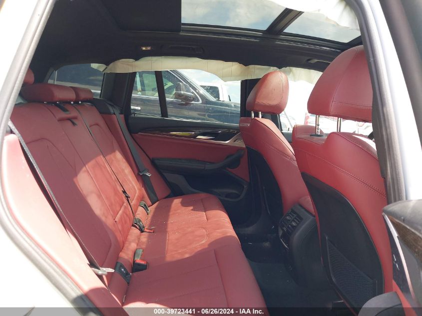 2022 BMW X3 Sdrive30I VIN: 5UX43DP08N9M38904 Lot: 39723441