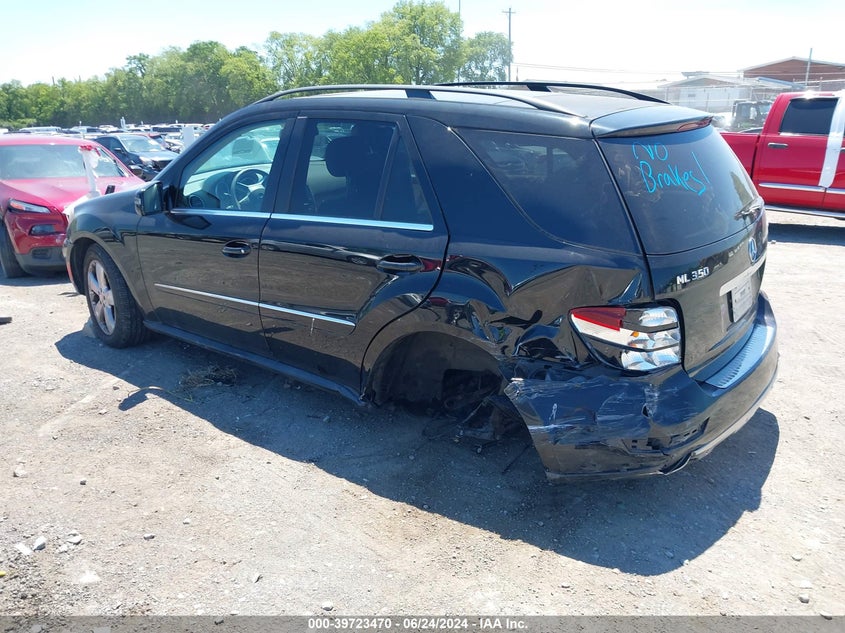 2011 Mercedes-Benz Ml 350 4Matic VIN: 4JGBB8GB1BA737628 Lot: 39723470