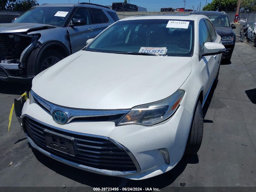 2017 Toyota Avalon Hybrid Xle Premium VIN: 4T1BD1EB8HU058550 Lot: 39723495