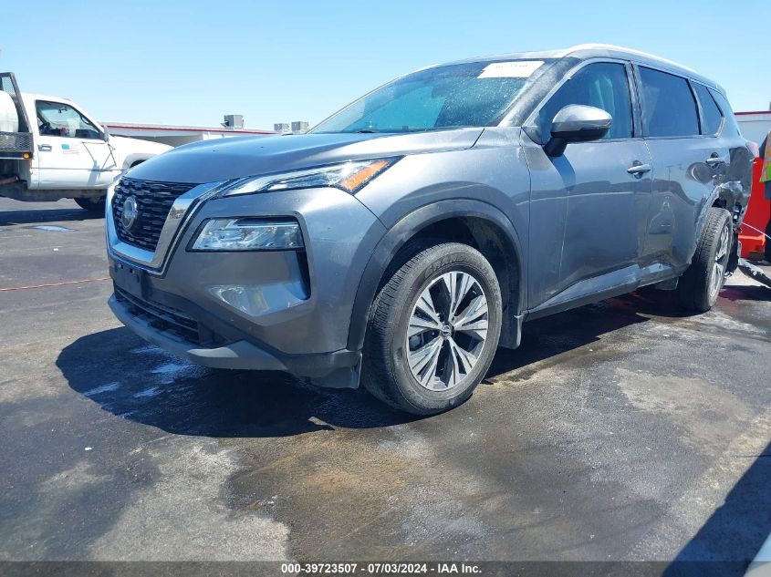 VIN JN8BT3BA2NW043934 2022 Nissan Rogue, Sv Fwd no.2