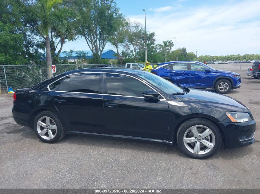 2012 Volkswagen Passat 2.5L Se VIN: 1VWBP7A30CC061869 Lot: 39723516