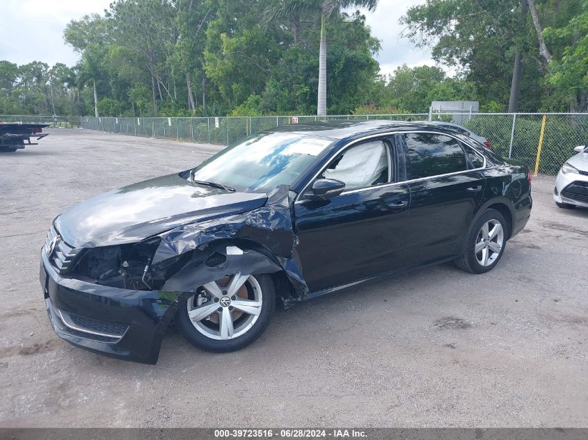 2012 Volkswagen Passat 2.5L Se VIN: 1VWBP7A30CC061869 Lot: 39723516