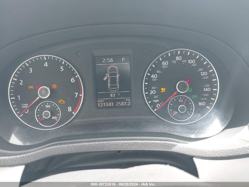 2012 Volkswagen Passat 2.5L Se VIN: 1VWBP7A30CC061869 Lot: 39723516