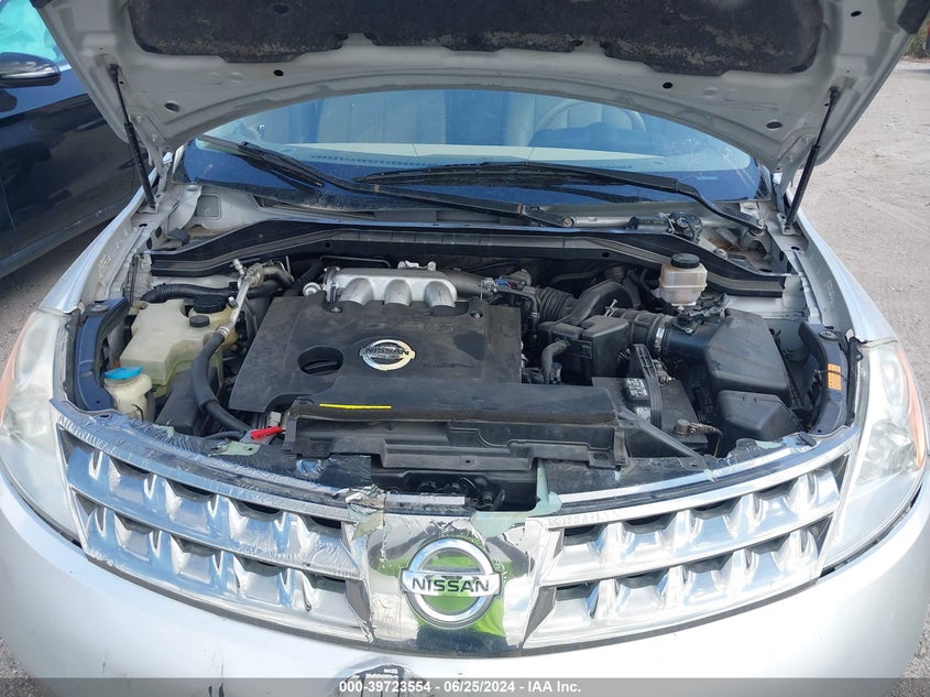 2007 Nissan Murano Sl/Se/S VIN: JN8AZ08TX7W526754 Lot: 39723554