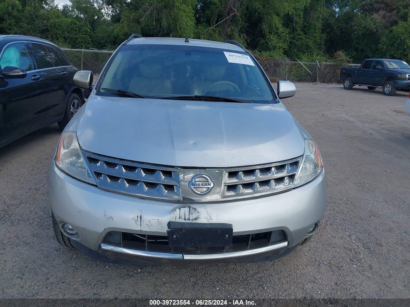 2007 Nissan Murano Sl/Se/S VIN: JN8AZ08TX7W526754 Lot: 39723554