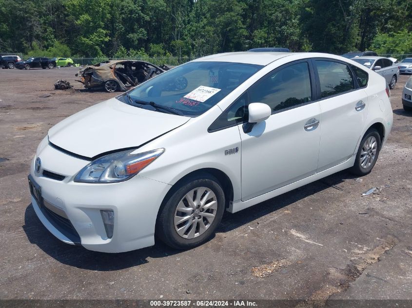 2014 Toyota Prius Plug-In VIN: JTDKN3DPXE3062692 Lot: 39723587