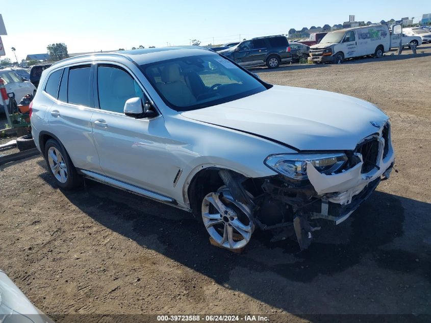 2020 BMW X3 Sdrive30I VIN: 5UXTY3C05LLU72246 Lot: 39723588