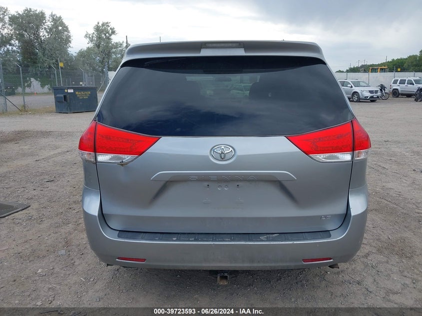 2012 Toyota Sienna Le 8 Passenger VIN: 5TDKA3DC1CS014311 Lot: 39723593