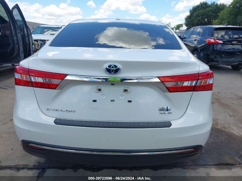 2014 Toyota Avalon Hybrid Xle Touring VIN: 4T1BD1EB0EU025151 Lot: 39723596