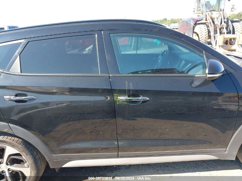 2018 Hyundai Tucson Limited/Sport And Eco/Se VIN: KM8J3CA26JU612142 Lot: 39723612