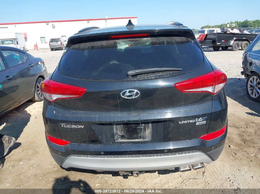2018 Hyundai Tucson Limited/Sport And Eco/Se VIN: KM8J3CA26JU612142 Lot: 39723612