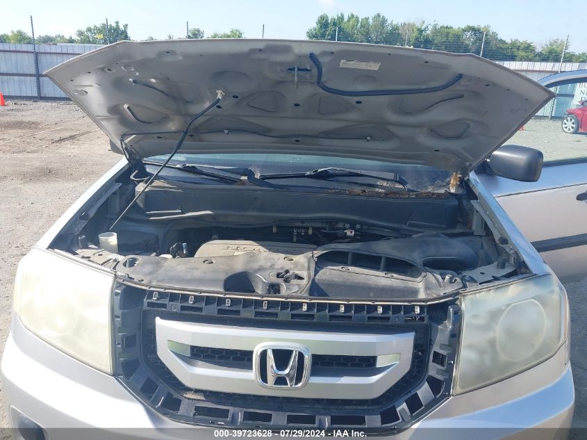 2010 Honda Pilot Lx VIN: 5FNYF3H21AB004876 Lot: 39723628