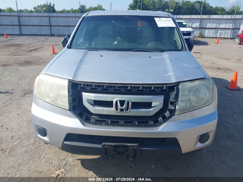 2010 Honda Pilot Lx VIN: 5FNYF3H21AB004876 Lot: 39723628