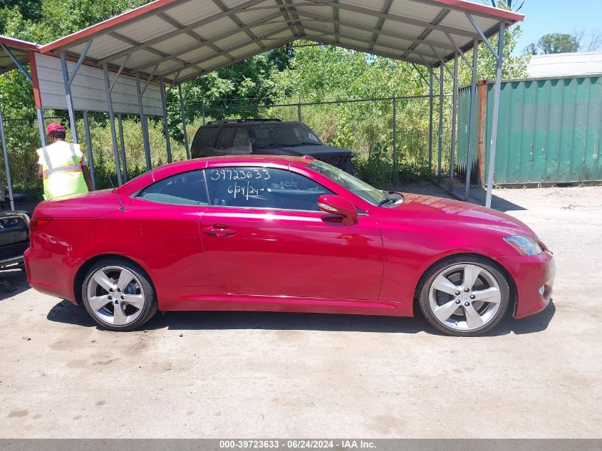 2010 Lexus Is 350C VIN: JTHFE2C25A2500759 Lot: 39723633