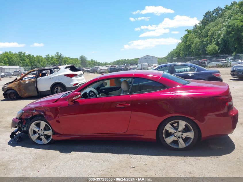 2010 Lexus Is 350C VIN: JTHFE2C25A2500759 Lot: 39723633