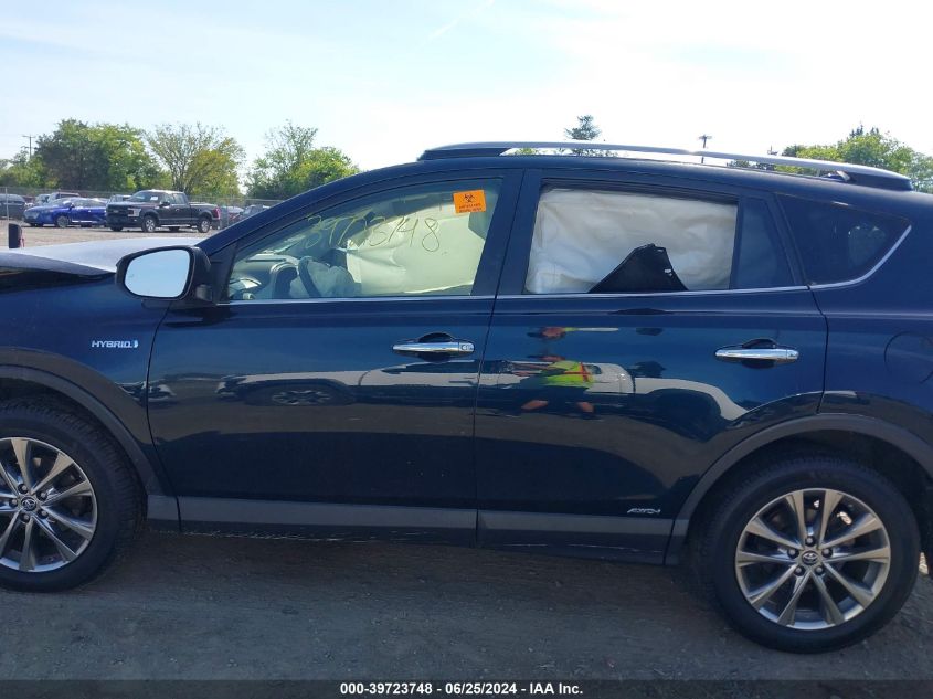 2017 Toyota Rav4 Hv Limited VIN: JTMDJREV1HD115606 Lot: 39723748