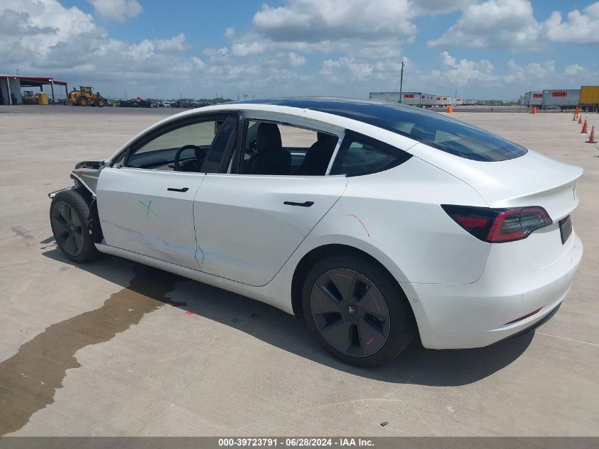 2021 TESLA MODEL 3 STANDARD RANGE PLUS REAR-WHEEL DRIVE - 5YJ3E1EA2MF060603