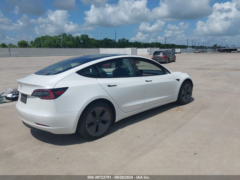 2021 TESLA MODEL 3 STANDARD RANGE PLUS REAR-WHEEL DRIVE - 5YJ3E1EA2MF060603