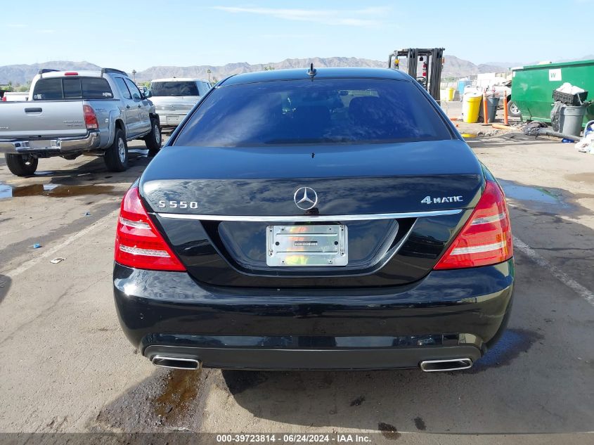 2010 Mercedes-Benz S 550 4Matic VIN: WDDNG8GB5AA289238 Lot: 39723814