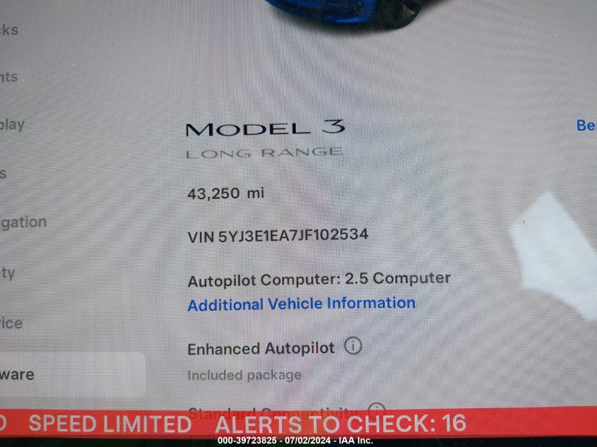 2018 TESLA MODEL 3 - 5YJ3E1EA7JF102534