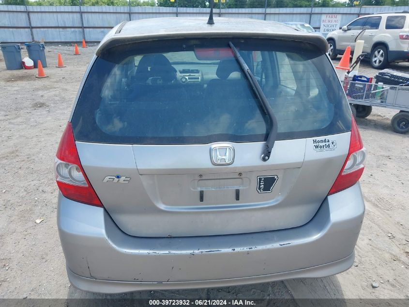 2007 Honda Fit Sport VIN: JHMGD37667S049828 Lot: 39723932