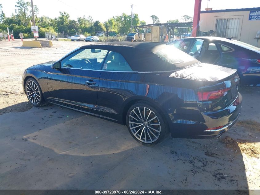 2018 Audi A5 2.0T Premium VIN: WAU2NGF54JN018928 Lot: 39723976