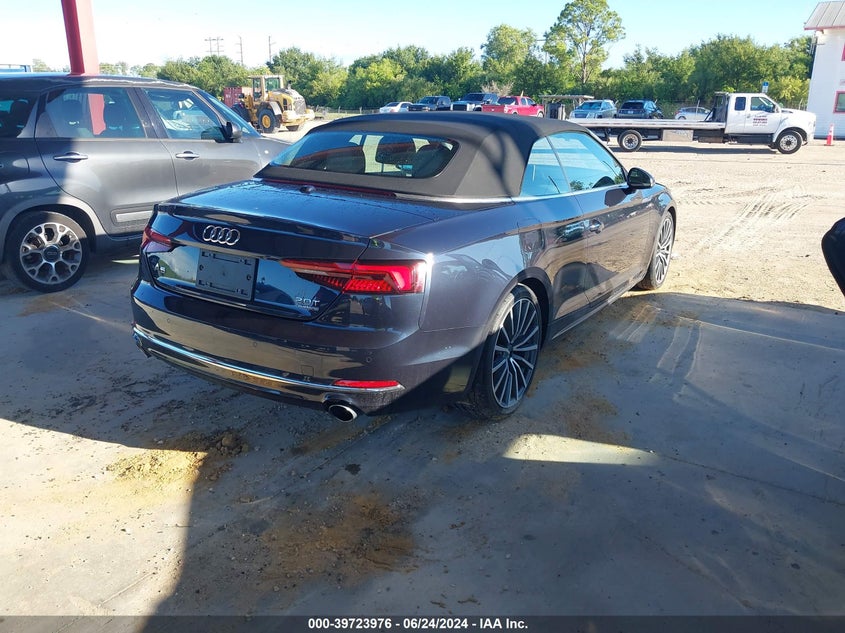 VIN WAU2NGF54JN018928 2018 AUDI A5 2.0T PREMIUM