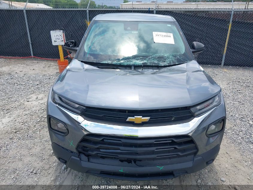 2022 Chevrolet Trailblazer Fwd Ls VIN: KL79MMS29NB112290 Lot: 39724008
