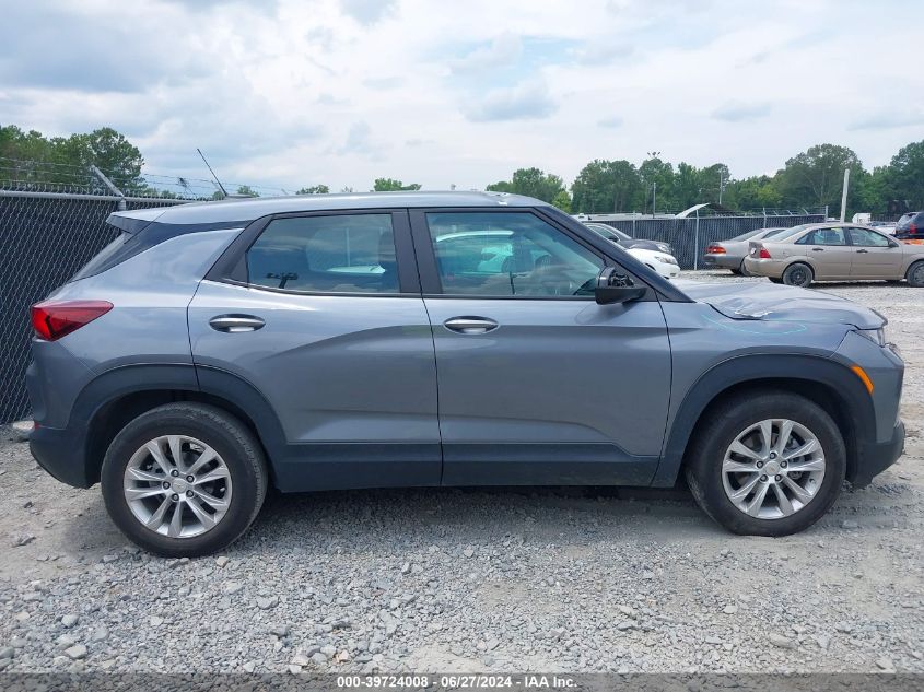 2022 Chevrolet Trailblazer Fwd Ls VIN: KL79MMS29NB112290 Lot: 39724008