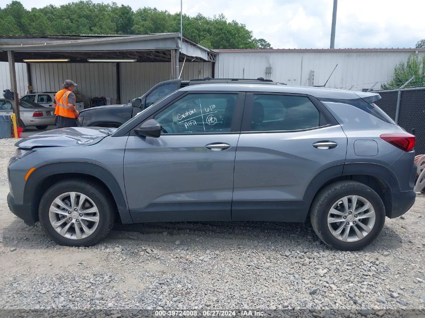 2022 Chevrolet Trailblazer Fwd Ls VIN: KL79MMS29NB112290 Lot: 39724008