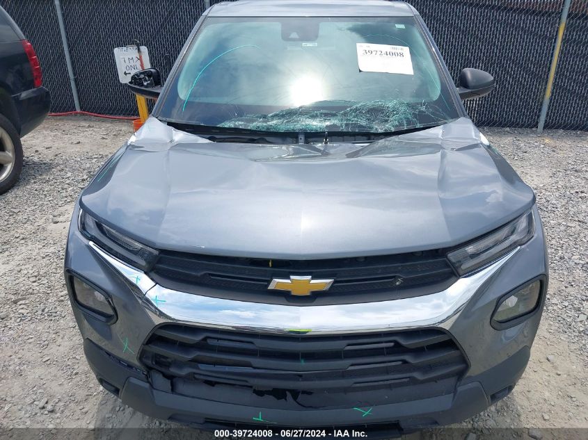 2022 Chevrolet Trailblazer Fwd Ls VIN: KL79MMS29NB112290 Lot: 39724008