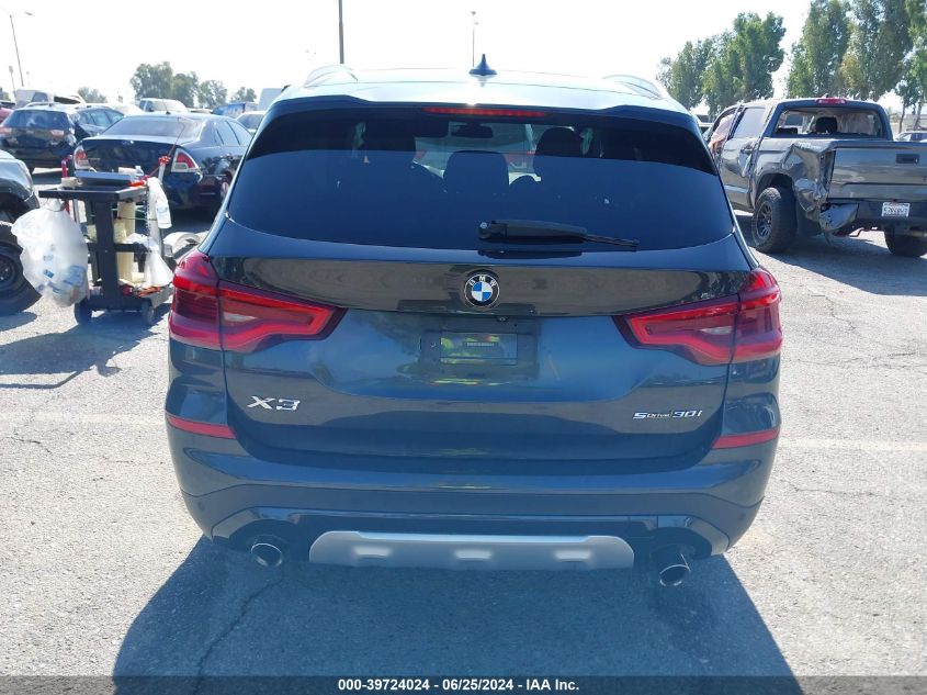 2019 BMW X3 Sdrive30I VIN: 5UXTR7C5XKLR48540 Lot: 39724024