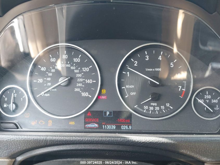 2016 BMW 320I VIN: WBA8A9C58GK616598 Lot: 39724025